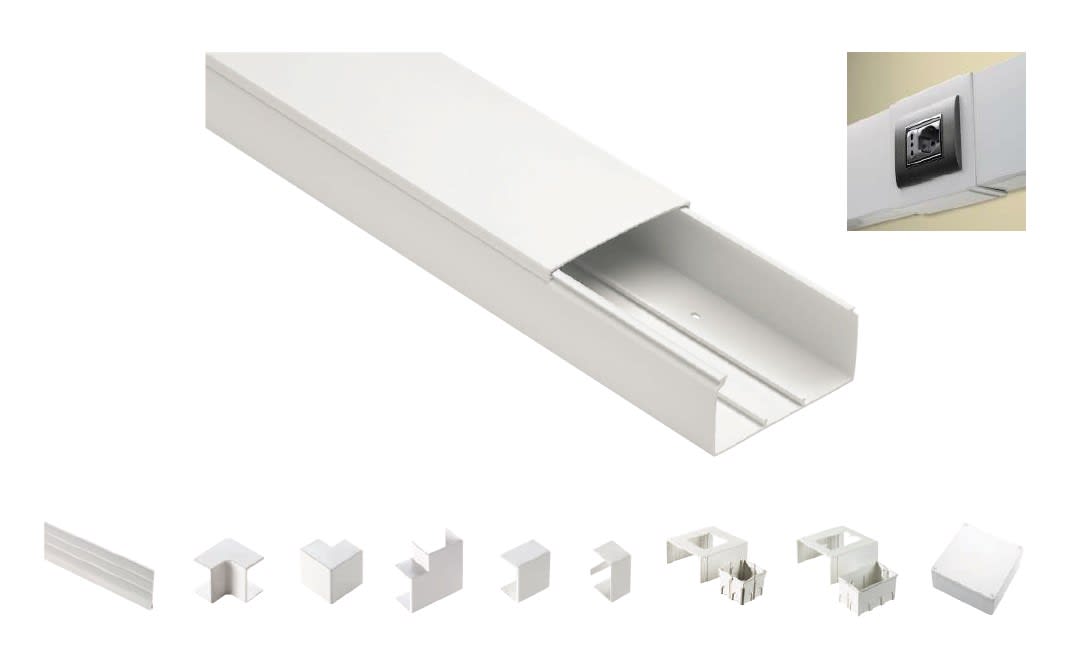 ELETTROCANALI SRL - ETNECCP10060B CANALE PORTACAVI DIM. 100X60 BIANCO