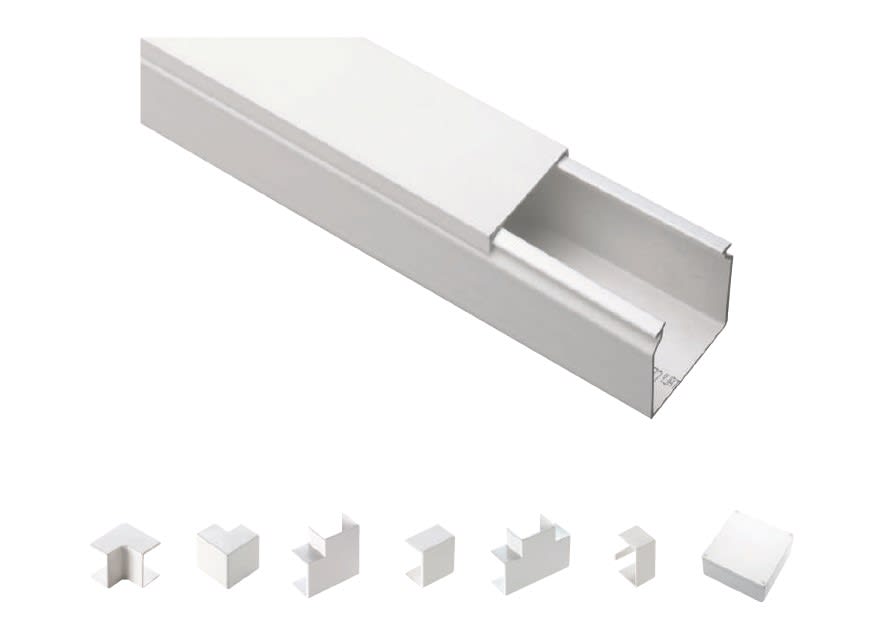 ELETTROCANALI SRL - ETNECCP4040B CANALE PORTACAVI DIM. 40X40 BIANCO