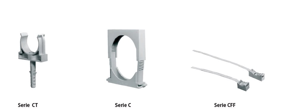 ELETTROCANALI SRL - ETNECC25 CLIPS FISSATUBO A MORSETTO 23/35
