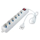 ELETTROCANALI SRL - ETNECK11106 MULTIPRESA BIANCA 6 POSTI SCHUKO/BIVALEN