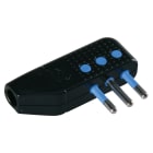 ELETTROCANALI - ETNECK33316 SPINA NERA SALVASPAZIO ORIENTABILE 10A