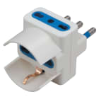 ELETTROCANALI SRL - ETNECK33407 ADATTATORE TRIPLO SCHUKO/BIV. BIANCO 16A