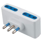 ELETTROCANALI - ETNECK33410 ADATTATORE QUADRUPLO BIV. BIANCO 16A