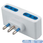 ELETTROCANALI - ETNECK33420 ADATTATORE QUADRUPLO BIANCO 10A SPINA 10