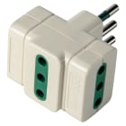 ELETTROCANALI SRL - ETNECK33605 ADATTATORE TRIPLO BIANCO SPINA E PRESE 1
