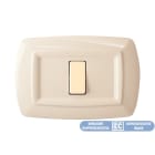 ELETTROCANALI - ETNECL2598A PLACCA TONDO X UNEL DECENTRATA AVORIO