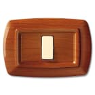 ELETTROCANALI SRL - ETNECL2591LC PLACCA TONDO 1 MOD.LEGNO CHIARO