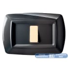 ELETTROCANALI - ETNECL2594N PLACCA TONDO 4 MODULI NERO