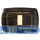 ELETTROCANALI SRL - ETNECL2597WG PLACCA TONDO 2 MOD.RAVVICINATI WENGE