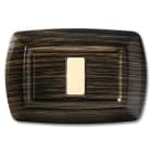 ELETTROCANALI SRL - ETNECL2591WG PLACCA TONDO 1 MODULO WENGE