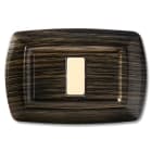 ELETTROCANALI SRL - ETNECL2591WG PLACCA TONDO 1 MODULO WENGE