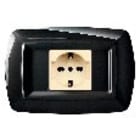 ELETTROCANALI SRL - ETNECL2599N PLACCA TONDO X UNEL CENTRALE NERO