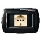 ELETTROCANALI SRL - ETNECL2599N PLACCA TONDO X UNEL CENTRALE NERO