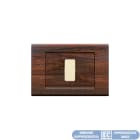 ELETTROCANALI SRL - ETNECL2694LS PLACCA TONDO Q 4 MOD.LEGNO SCURO