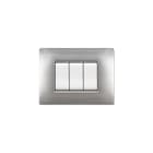 ELETTROCANALI SRL - ETNECL2883AC PLACCA MYLIFE Q 3 MOD.ALLUMINIO CHIARO