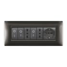 ELETTROCANALI SRL - ETNECL2887GS PLACCA MYLIFE Q 7 MODULI GRIGIO SCURO