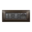 ELETTROCANALI SRL - ETNECL2887WG PLACCA MYLIFE Q 7 MODULI WENGE