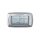 ELETTROCANALI SRL - ETNECL2984CR PLACCA MYLIFE 4 MODULI CROMO