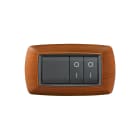 ELETTROCANALI - ETNECL2984LC PLACCA MYLIFE 4 MOD.LEGNO CHIARO