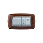 ELETTROCANALI SRL - ETNECL2984LS PLACCA MYLIFE 4 MOD.LEGNO SCURO