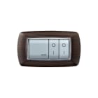 ELETTROCANALI - ETNECL2984WG PLACCA MYLIFE 4 MODULI WENGE