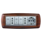 ELETTROCANALI - ETNECL2987LS PLACCA MYLIFE 7 MOD.LEGNO SCURO