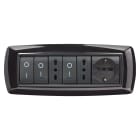 ELETTROCANALI SRL - ETNECL2987N PLACCA MYLIFE 7 MODULI NERO