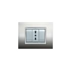 ELETTROCANALI SRL - ETNECL3083AC PLACCA NEWPRESTIGE 3 MOD.ALLUMINIO CH.