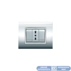 ELETTROCANALI - ETNECL3084CR PLACCA NEWPRESTIGE 4 MODULI CROMO