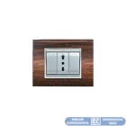 ELETTROCANALI SRL - ETNECL3084LS PLACCA NEWPRESTIGE 4 MOD.LEGNO SCURO