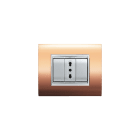 ELETTROCANALI SRL - ETNECL3083RM PLACCA NEWPRESTIGE 3 MODULI RAME