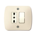 ELETTROCANALI - ETNECLPR652F PLACCA AUTOPORTANTE 2 MODULI AVORIO