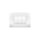 ELETTROCANALI SRL - ETNECMV6983WH PLACCA MIVIDA 3 MODULI BIANCO