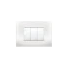 ELETTROCANALI - ETNECMV6983WH PLACCA MIVIDA 3 MODULI BIANCO
