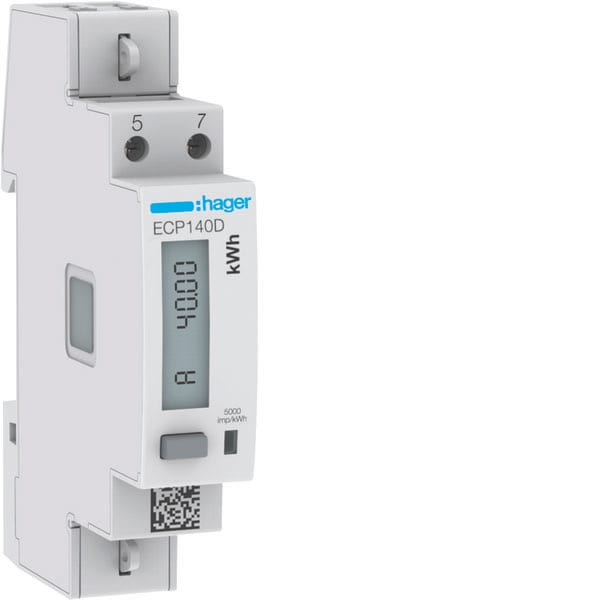 HAGER - HAGECP140D Energiezahler 1phasig,direkt 40A, S0,MID