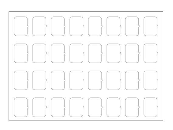 EELECTRON SPA - EEX9025ISA-1 FOGLIO ICONE-SET A-BIANCO-32 ICONE