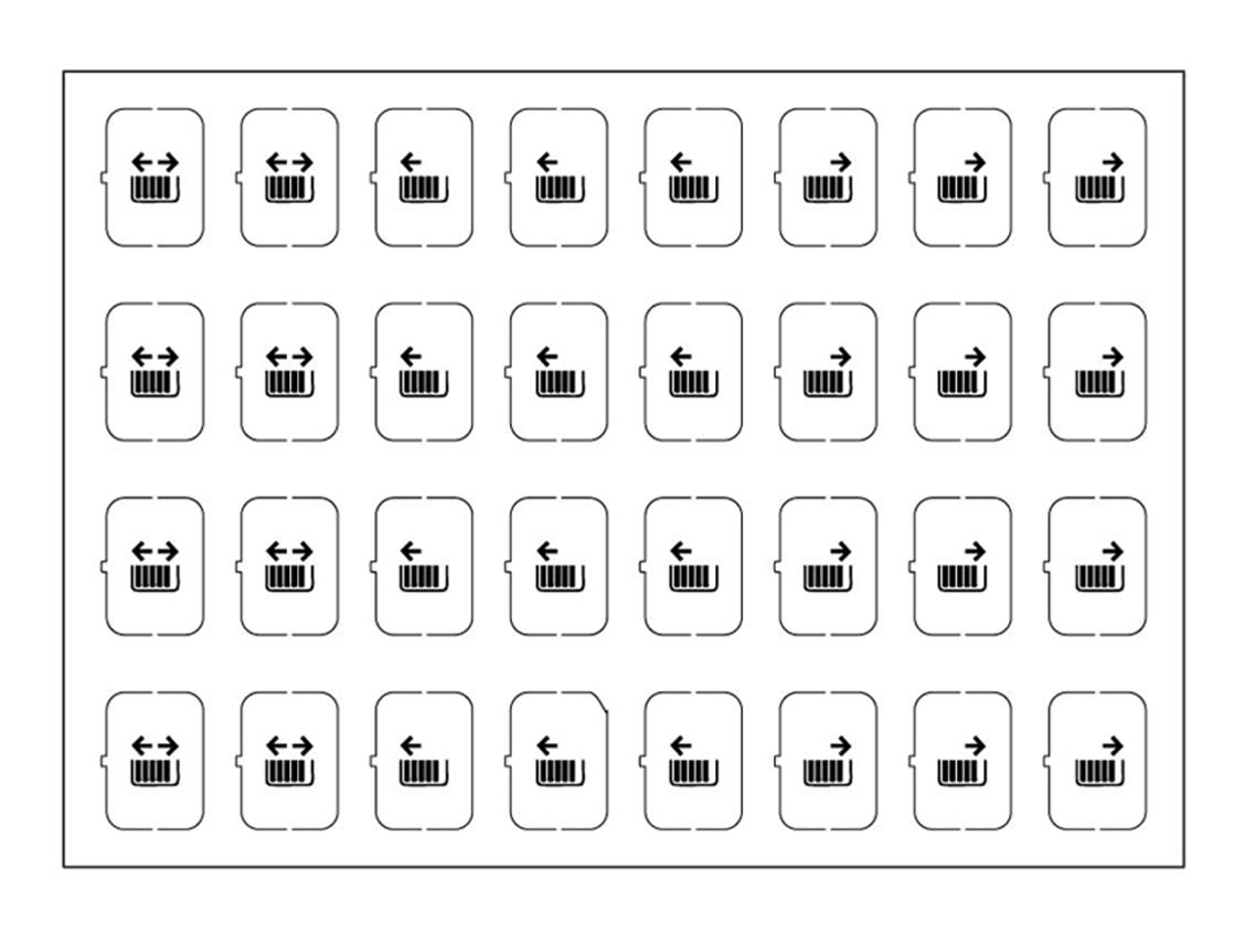 EELECTRON SPA - EEX9025ISE-1 FOGLIO ICONE-SET E-BIANCO-32 ICONE
