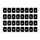 EELECTRON SPA - EEX9025ISE-3 FOGLIO ICONE-SET E-NERO-32 ICONE