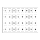 EELECTRON SPA - EEX9025ISF-1 FOGLIO ICONE-SET F-BIANCO-32 ICONE