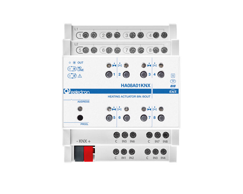 EELECTRON SPA - EEXHA08A01KNX MODULO PER VALVOLE ELETTROTERM. 8IN/8OUT