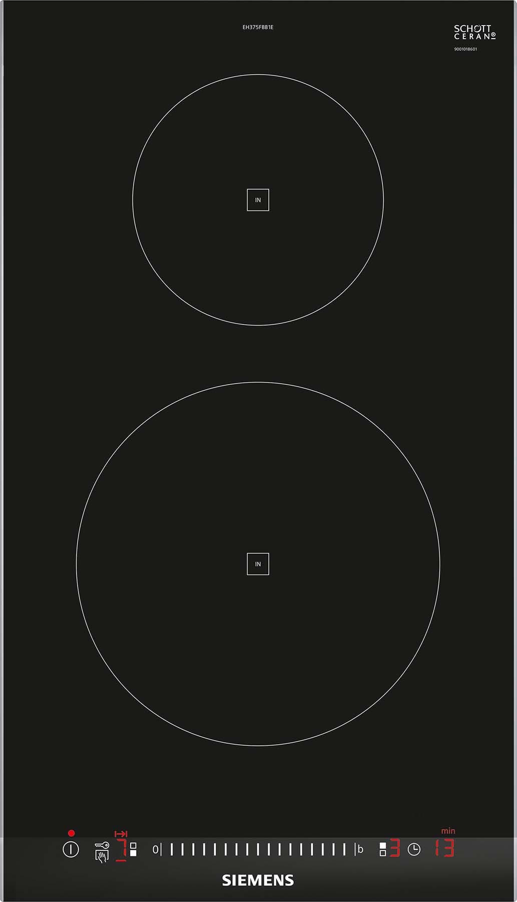 Siemens Hausgerate - SIZEH375FBB1E Domino Glaskeramik Kochstelle 30cm 2xInd