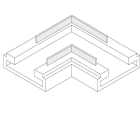 ELCOM SRL - EOW14668 KIT 10PZ CONN. 90? STRIP-STRIP 8MM