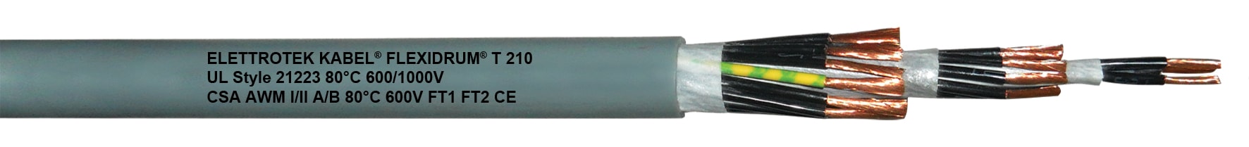 ELETTROTEK KABEL SPA - EKB04110G40071A14 TRACK T210 GREY 7GAWG14