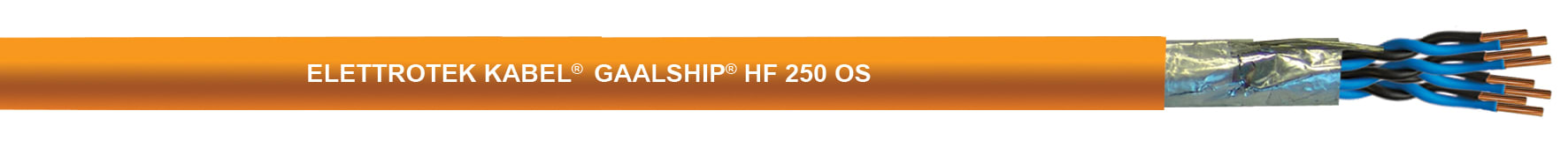 ELETTROTEK KABEL SPA - EKB11040CGX042M07 MARINE HF 250 OS ORANGE 4X2X0.75