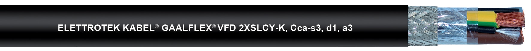 ELETTROTEK KABEL SPA - EKB33045G72037M62 VFD 2XSLCYK-J BLACK 3X16+3G2.5
