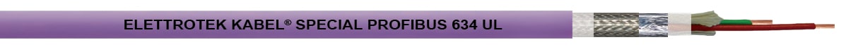 ELETTROTEK KABEL SPA - EKB39180CVB020M03 PROFIBUS 634 UL VIOLET 2X0.34