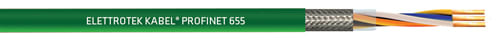 ELETTROTEK KABEL SPA - EKB39220CEX022A22 PROFINET 655 UL GREEN 1X4XAWG22