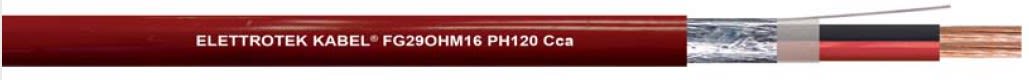 ELETTROTEK KABEL SPA - EKB49380BRM020M10 FG29OHM16 PH 120 RED 2X1