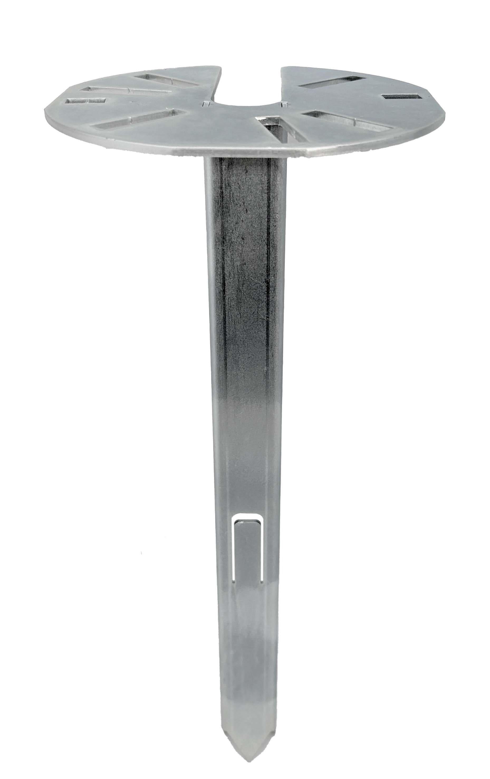 UNIERRE SRL-UNISTAB - URREL1312FZ PIANTONE ACCIAIO H370MM-BASE D.155MM-PAL