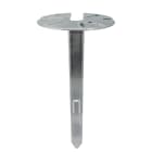 UNIERRE SRL-UNISTAB - URREL1312FZ PIANTONE ACCIAIO H370MM-BASE D.155MM-PAL